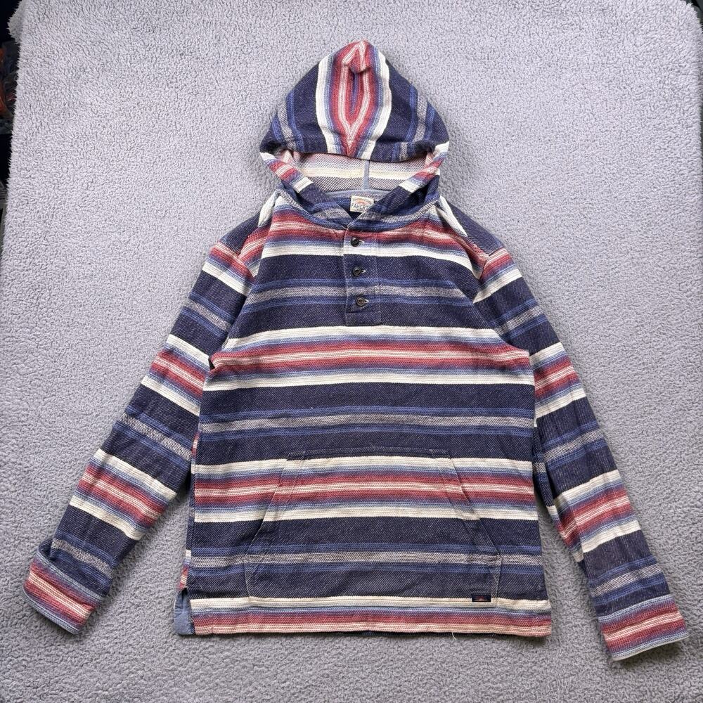 Faherty Hoodie Mens Small Sunwashed Organic Hoodie Pullover Sweatshirt